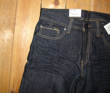 Levi's 511 Skinny Zipper Back Jeans Rigid Villain #0002 | eBay