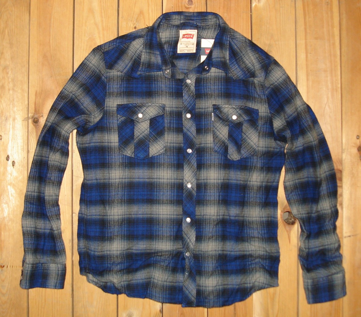 Levi's $58 Men's Flannel L/S Snap Button Up Shirt NWT S M L XL XXL | eBay