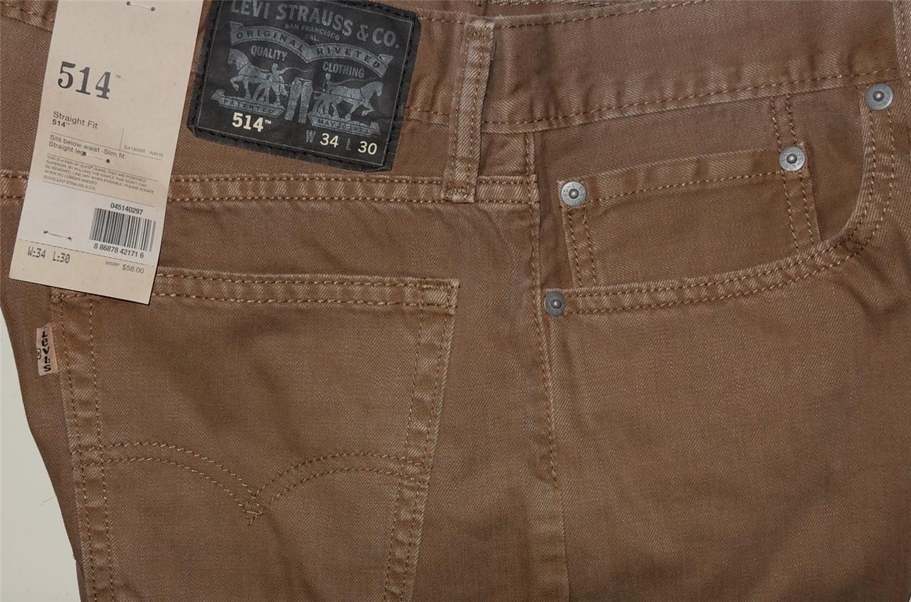 Levi's Men's 514 Slim Straight Fit Jeans 5 Colors Many Sizes | eBay