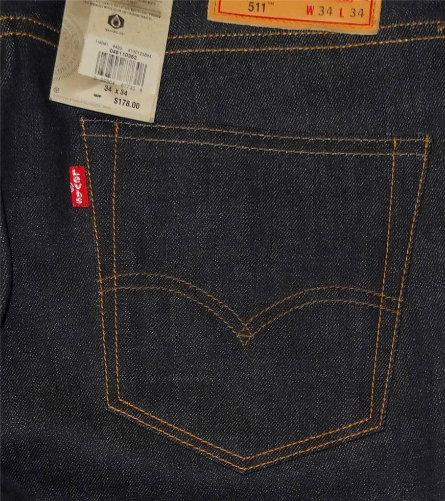Levi's 511 Made in USA Selvedge Skinny Jeans // Raw Men's Denim #0352 ...