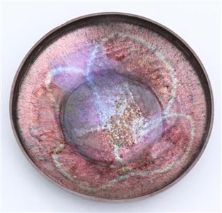 Vintage Bjorn Engo Norway Enameled Bronze Dish Mid-Century Modern