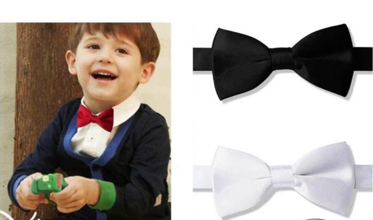 White 25/" Suspenders White Satin Bow Tie Born to Love Boy/'s White Fedora Hat