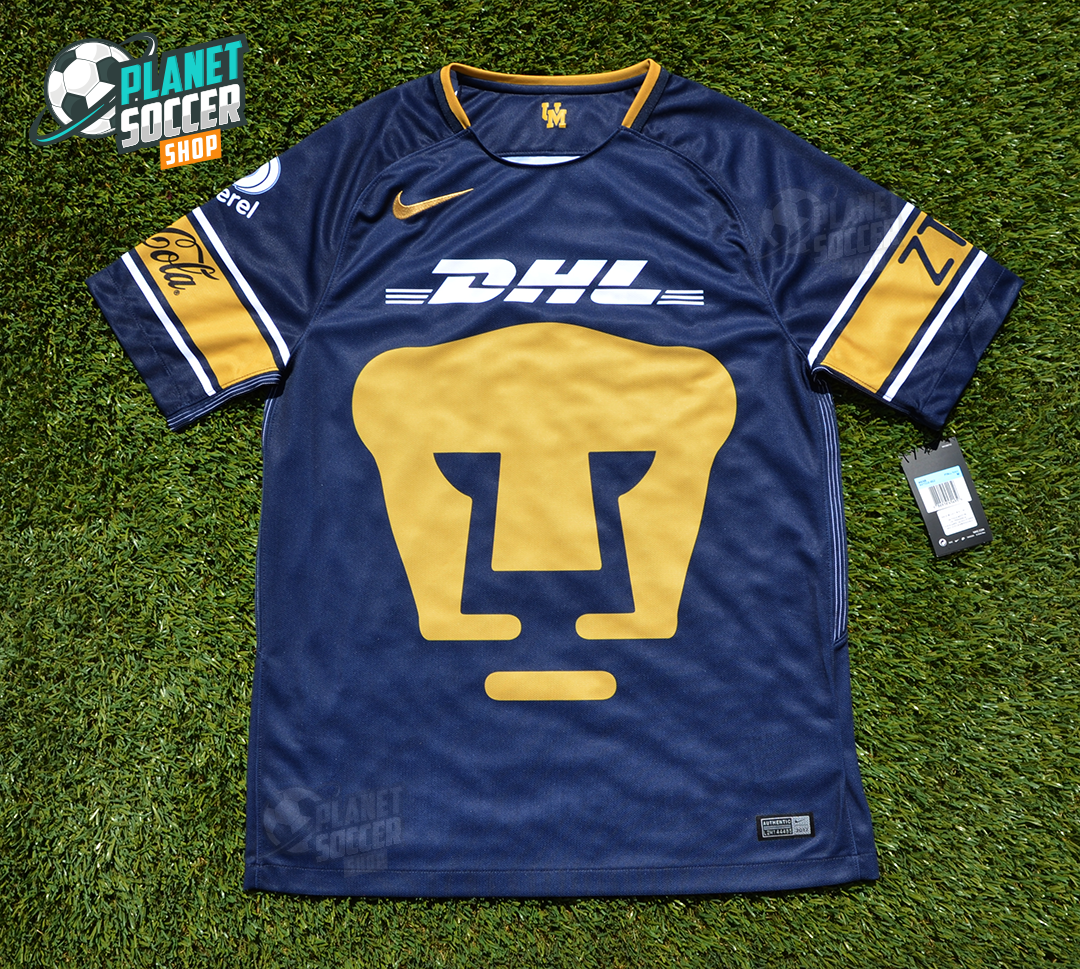 OFFICIAL NIKE PUMAS UNAM AWAY MEXICO JERSEY 2017-2018 PLAYERA 100