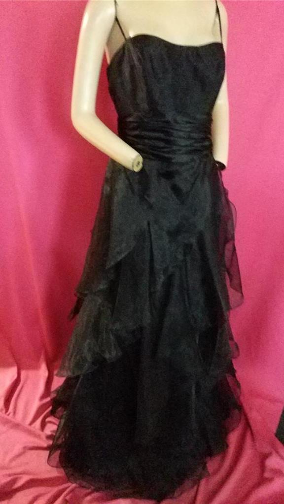 black tiered bridesmaid dress Mismatched Bridesmaid Dresses main image 0