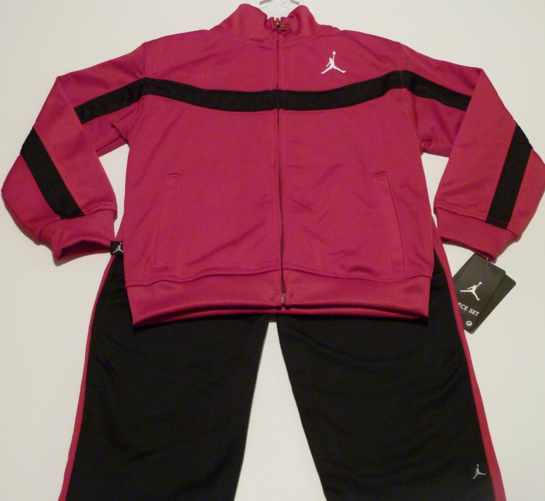 Nike Air Jordan Toddler Boys 2pc Tracksuit Red Black Sz 2T 3T 4T | eBay