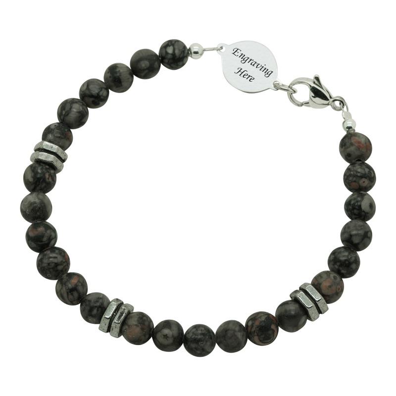 Engraved Bracelets for Men or Boys Personalised with Engraving