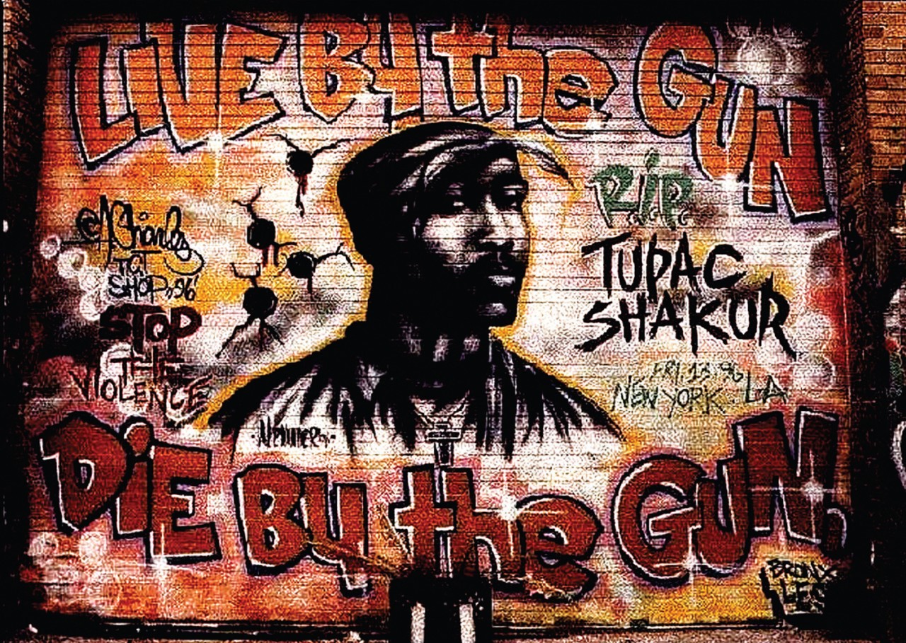 2pac tupac grafiti a3 poster print picture a500