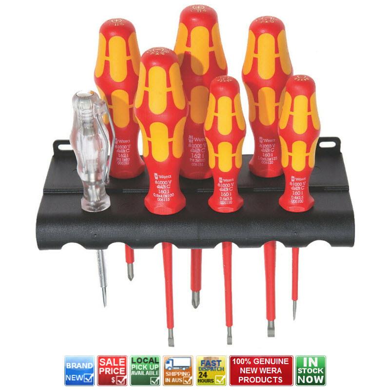 WERA 1000V KRAFTFORM PLUS LASERTIP SCREWDRIVER SET INSULATED VDE 7