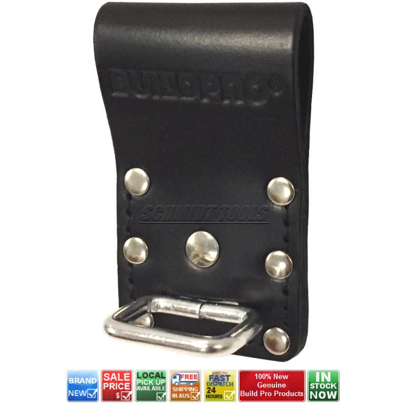BUILDPRO LEATHER NAIL GUN HOLDER TOOL BELT FROG NAILER HOLSTER METAL