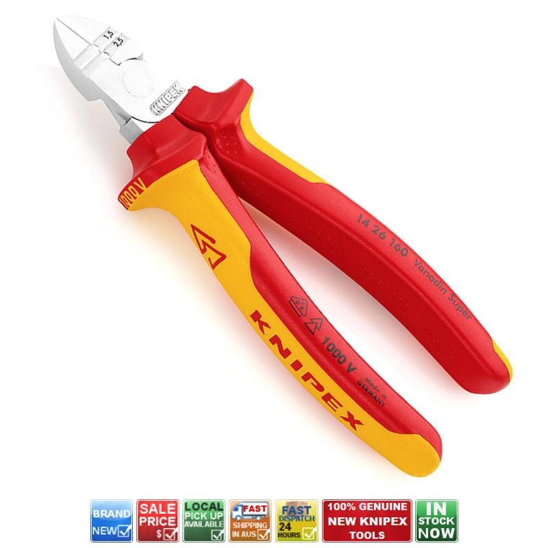 KNIPEX 14 26 160 160mm 1000V VDE WIRE STRIPPING AND DIAGONAL WIRE