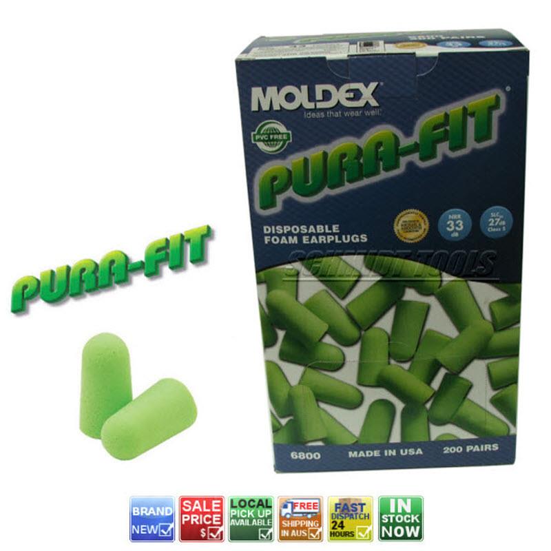 MOLDEX 6800 FOAM EARPLUGS PURAFIT DISPOSABLE 33dB EAR PLUGS 1 Box