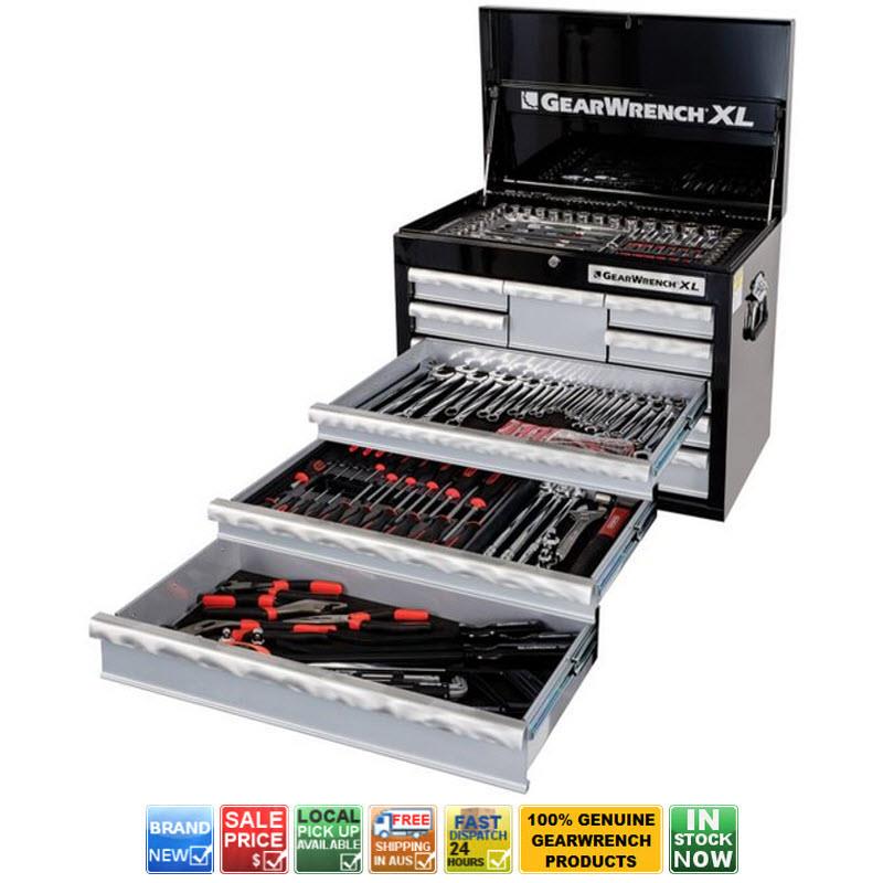 GEARWRENCH 89913 219 PIECE MECHANICS TOOL KIT WITH XL TOOL CHEST METRIC
