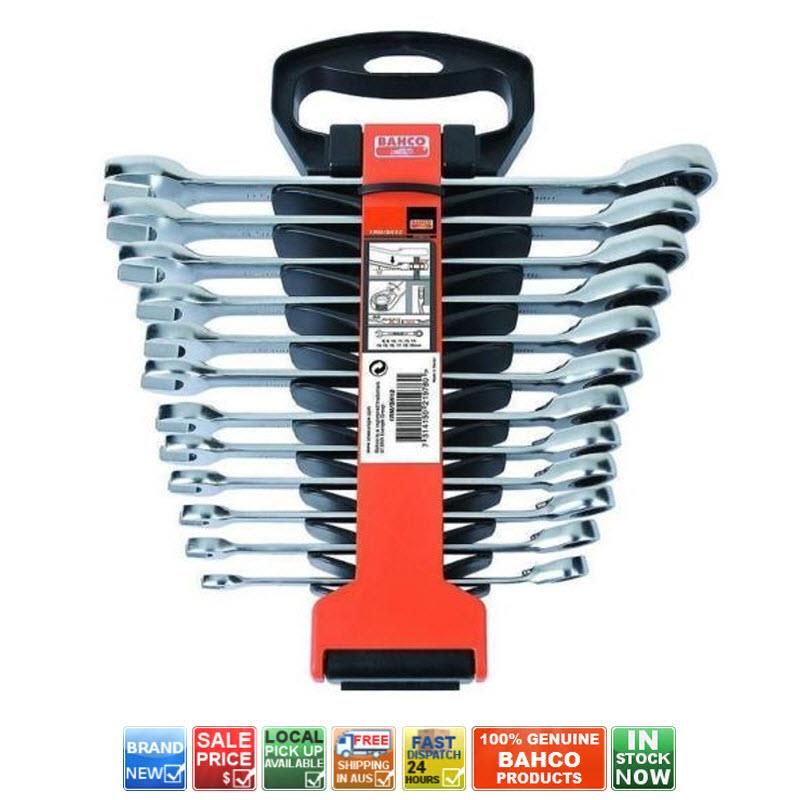 BAHCO 1RM/SH12 REVERSIBLE RATCHETING WRENCH SET 12PC METRIC COMBINATION