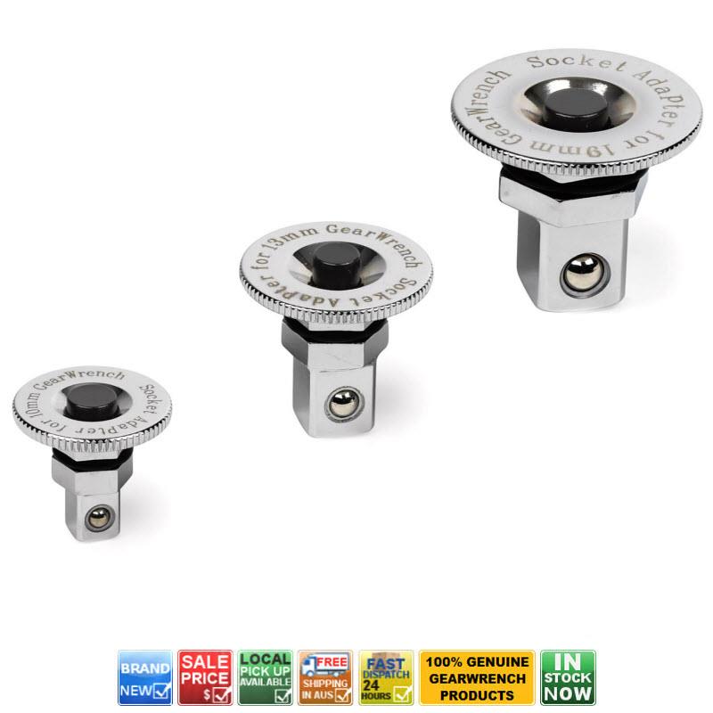 GEARWRENCH 9230D METRIC RATCHET WRENCH TO SQUARE DRIVE ADAPTER SET 3