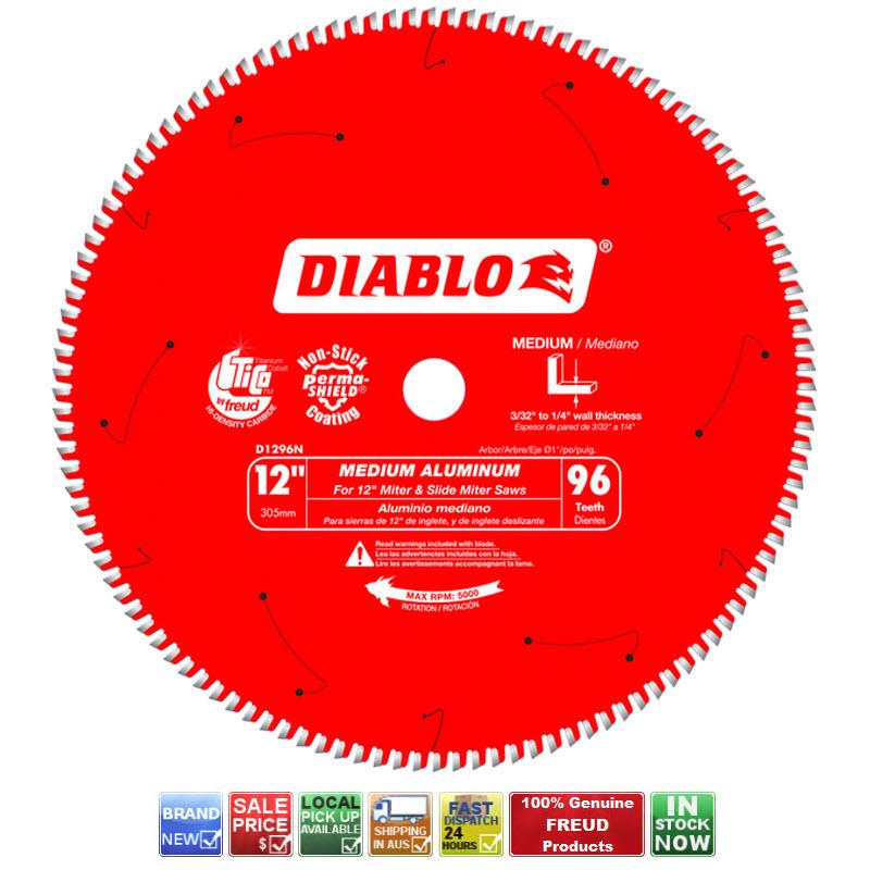 FREUD DIABLO 96T 12" 305mm NONFERROUS METAL MITER SAW BLADE ALUMINIUM D1296N 8925020547 eBay