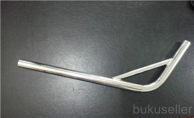 MCS BMX LAID BACK SEAT POST 7/8" 22.2 WHITE CROMO OLD SCHOOL GT HARO