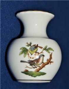 HEREND チューリン HEREND Hand Painted ROTHSCHILD BIRD Motif #1 2 3/4
