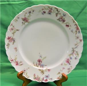 Vintage HAVILAND LIMOGES France Fine China Pink FLOWERS 9 1/2