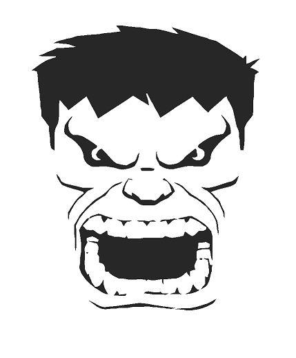 Incredible Hulk A4 Airbrush Wall Art Paint Stencil Genuine ...
Incredible Hulk Face Stencil