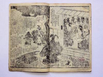 Japanese Ukiyo-e Woodblock Print Book 3-222 Two-volume
