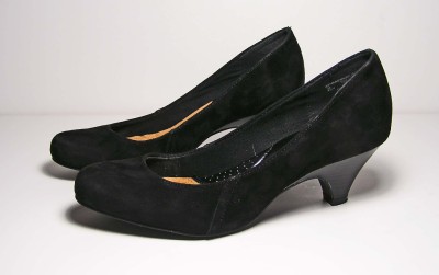 I Love Comfort Brand Womens' Shoes Dress Pumps Heels Black Suede 8 1/2 ...