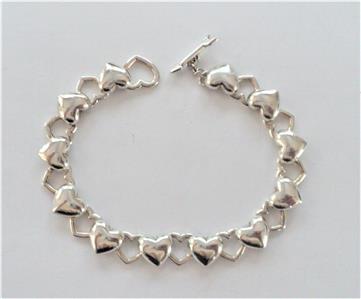 TIFFANY & CO. Sterling Silver "Continuous Hearts & Arrow ...