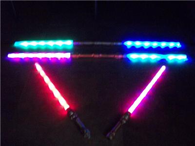3 Galactic Wars Dual Lightsaber Led 6 Fx Double 2 Sided Toy Star Sword Gift Kids Ebay
