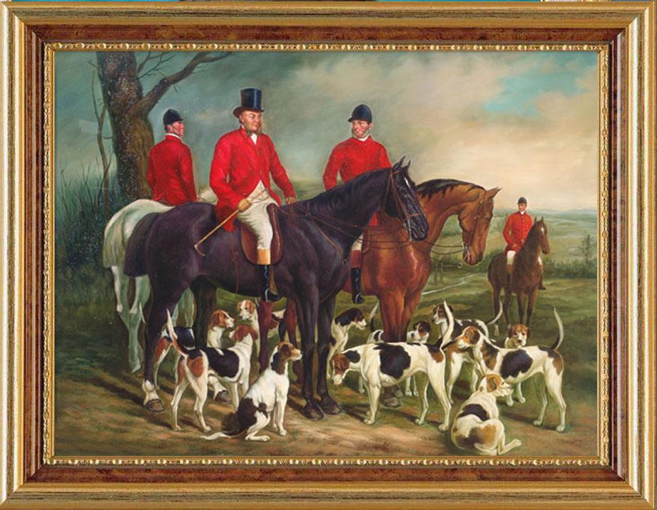 Old Master Art Portrait Antique Oil Painting Portrait Hunting Dog On Canvas Ebay