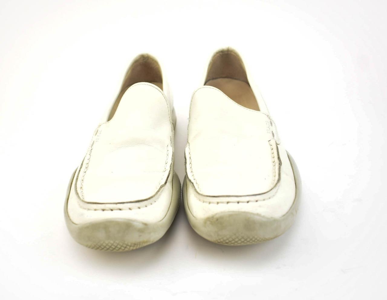 prada white loafers women