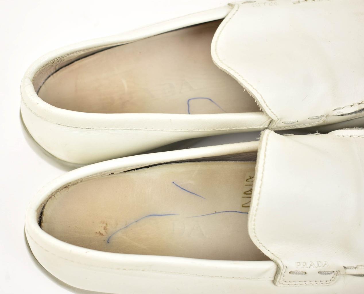 prada white loafers women