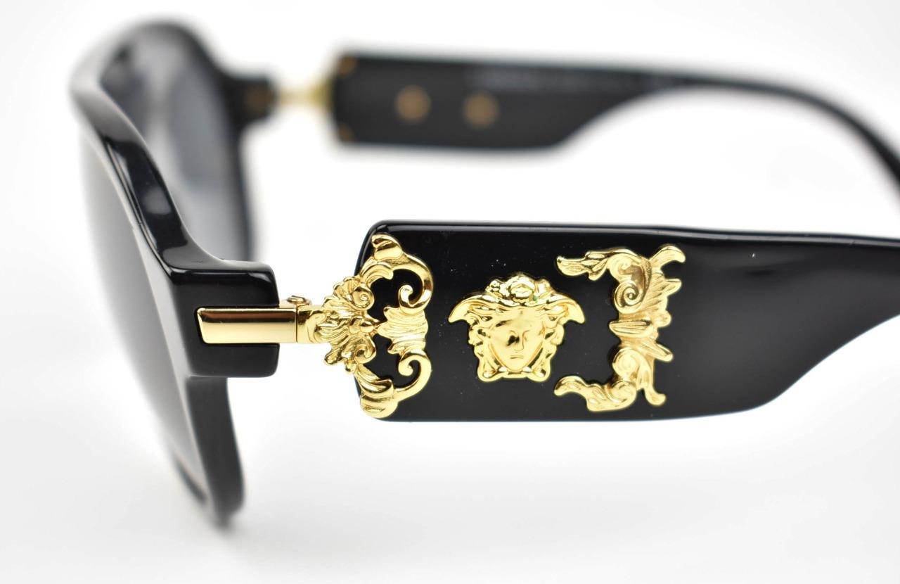 VERSACE Black, "Medusa" Logo Polarized Sunglasses (or) eBay