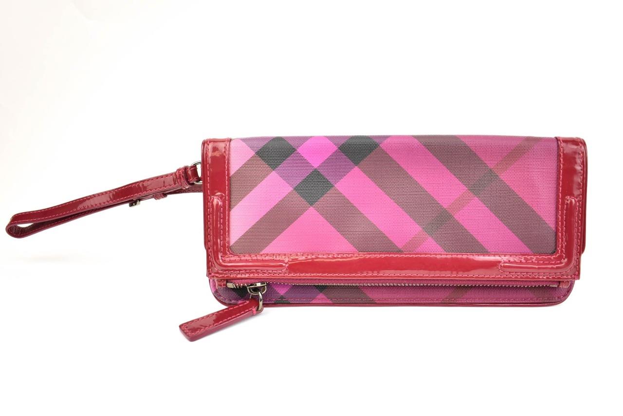 burberry fold over clutch