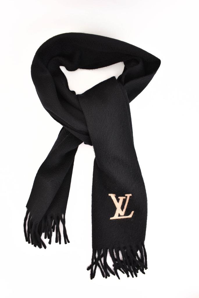 Louis Vuitton Black/White Silk Square Confidential Scarf - Yoogi's Closet