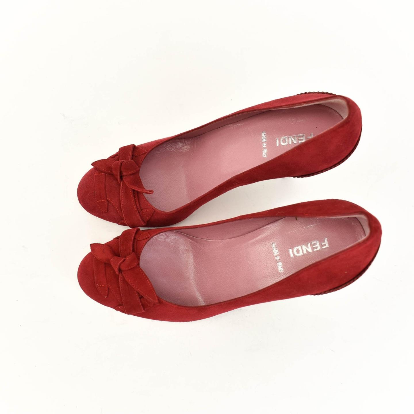 fendi red shoes
