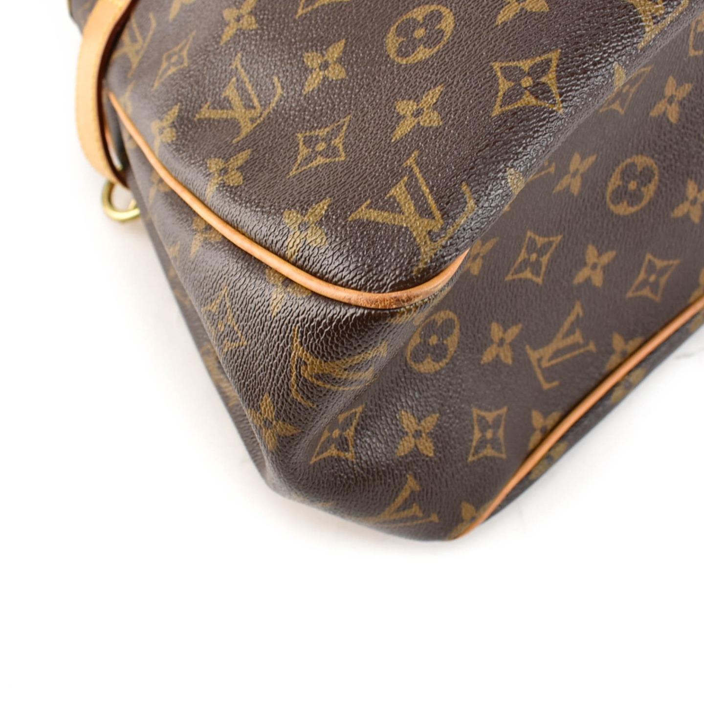 LOUIS VUITTON &quot;Batignolles&quot;: Tan, Leather & &quot;LV&quot; Logo Shoulder/Tote Bag (qr) | eBay