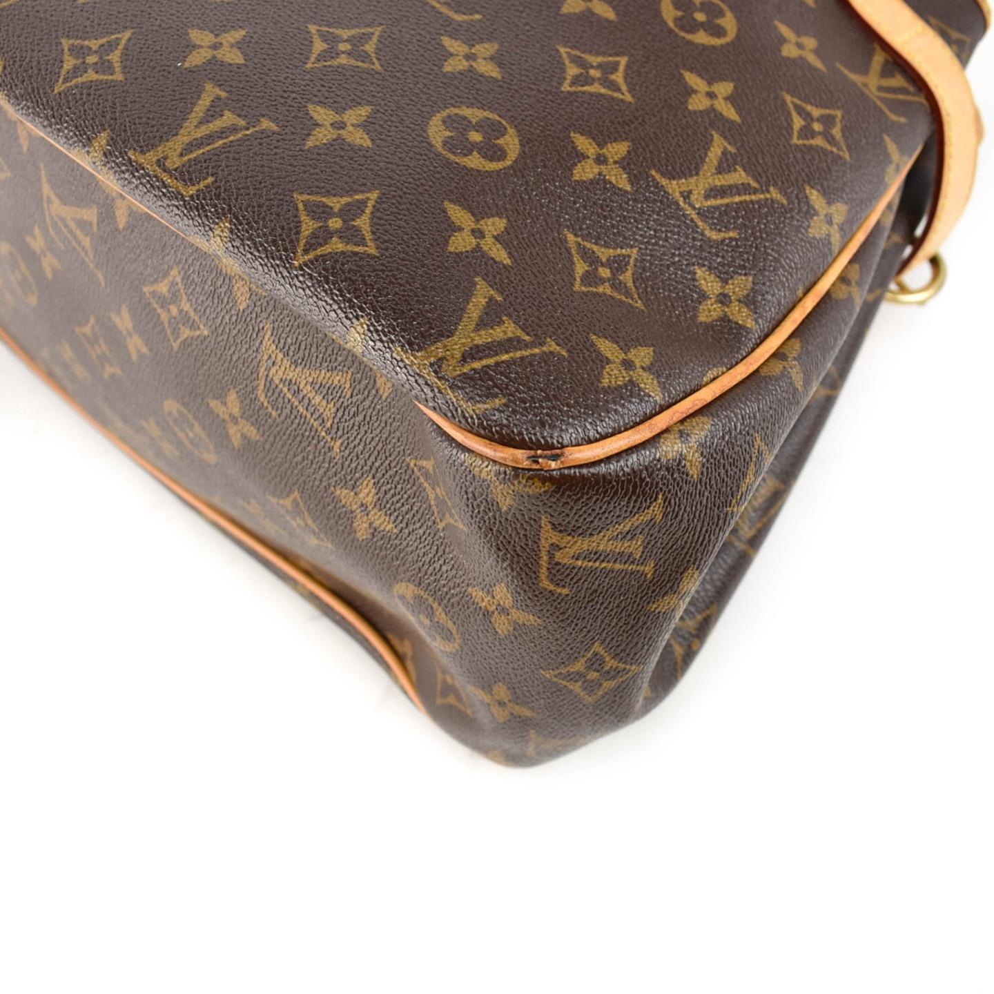 LOUIS VUITTON &quot;Batignolles&quot;: Tan, Leather & &quot;LV&quot; Logo Shoulder/Tote Bag (qr) | eBay
