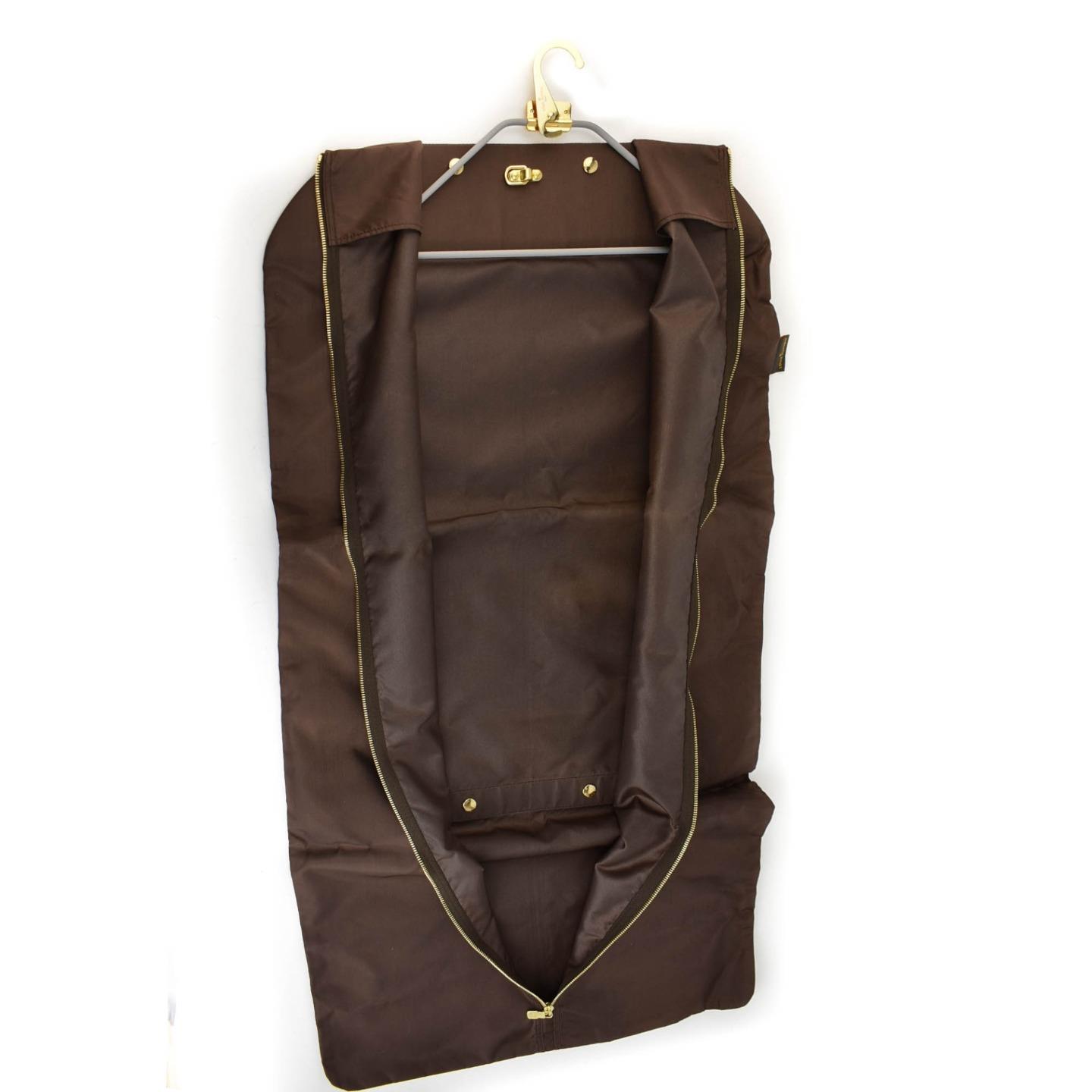 LOUIS VUITTON: Brown &quot;LV&quot; Logo, Garment Cover/Bag & Hanger (mw) | eBay