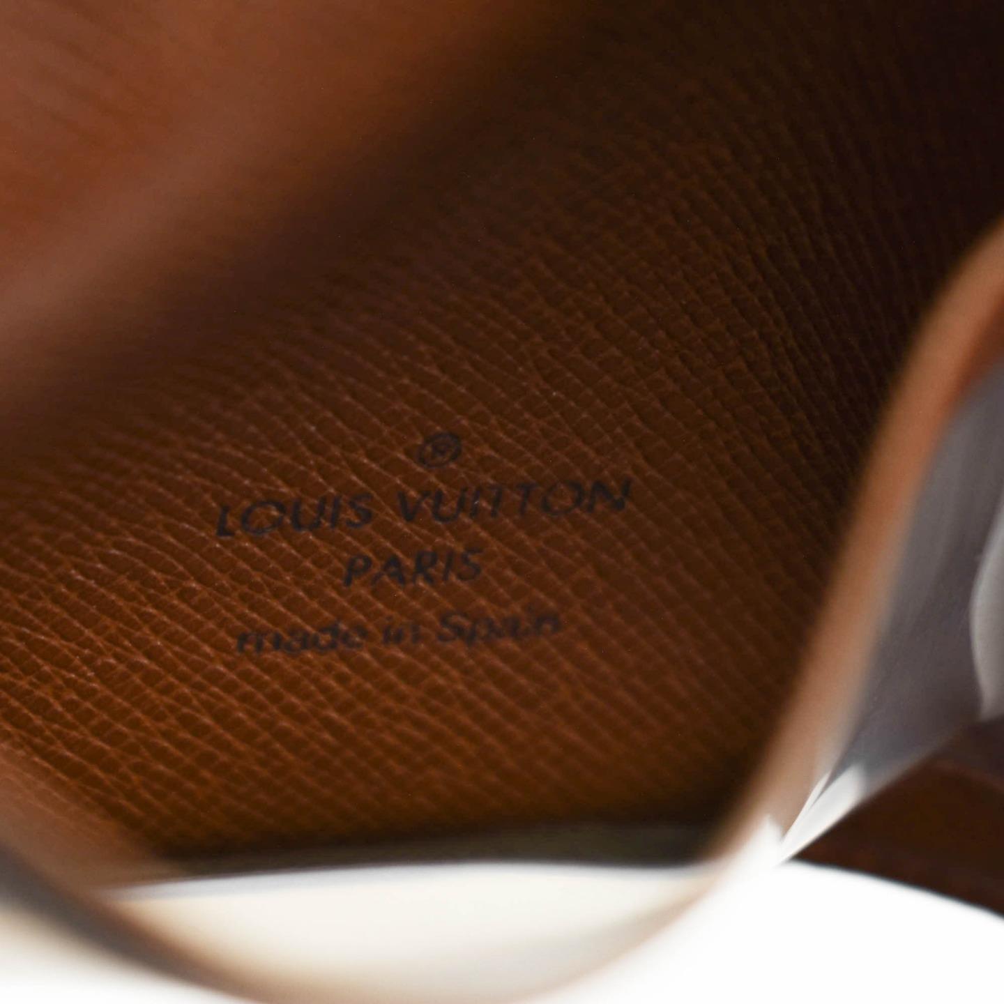 LOUIS VUITTON: Brown &quot;LV&quot; Logo, Folding Card/ID Wallet (tx) | eBay