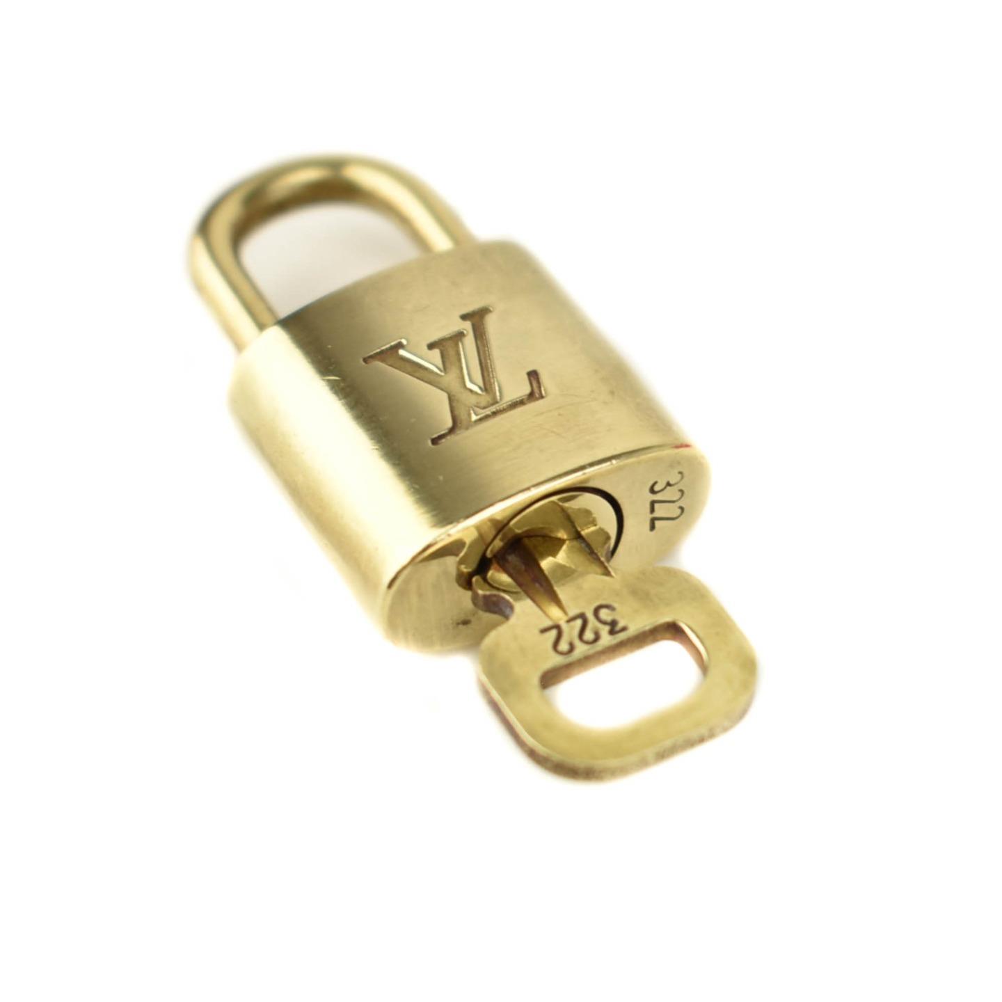 LOUIS VUITTON: Gold/Brass, Metal Padlock & Key Set #322 (nw) | eBay