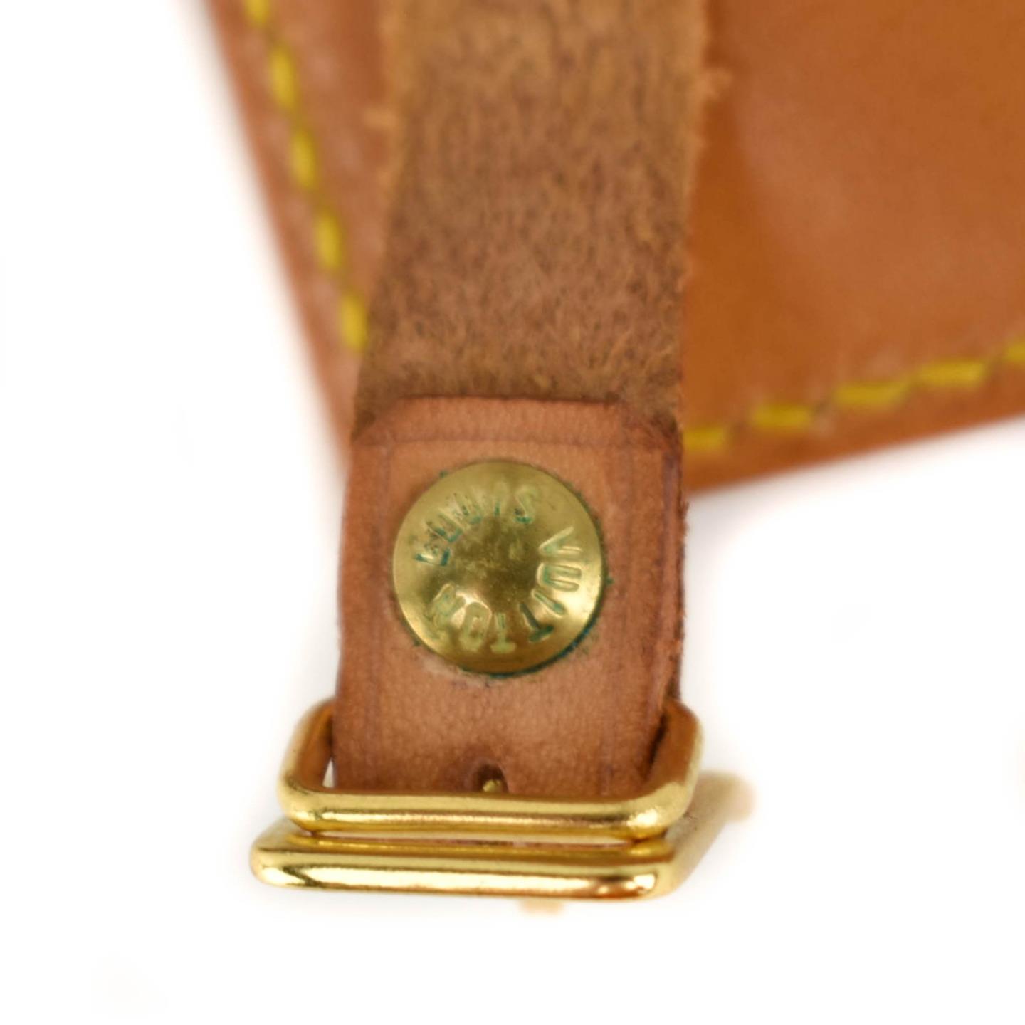 LOUIS VUITTON: Tan, Vachetta Leather Logo Luggage Tag & Keepall Set (px) | eBay