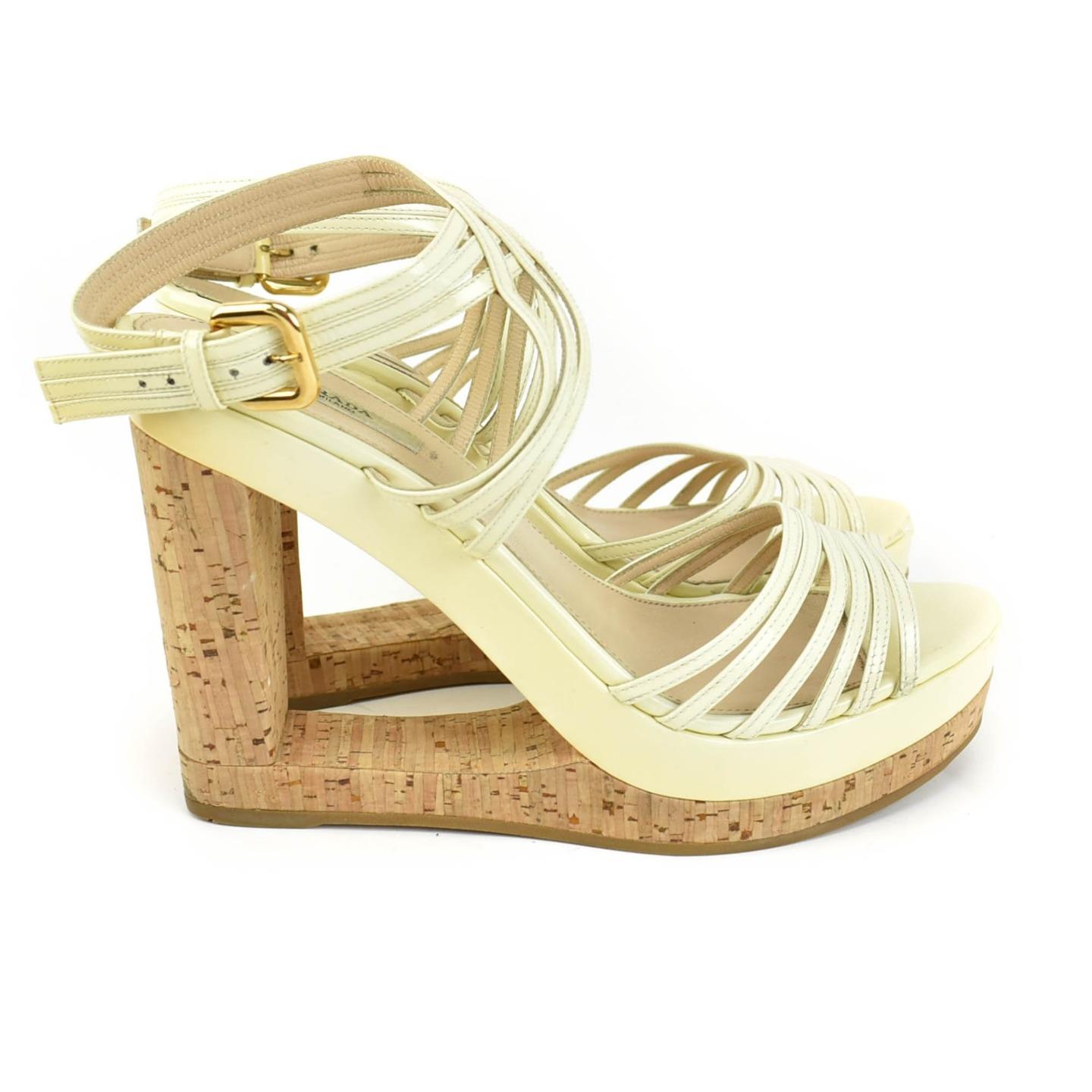 prada cork heels