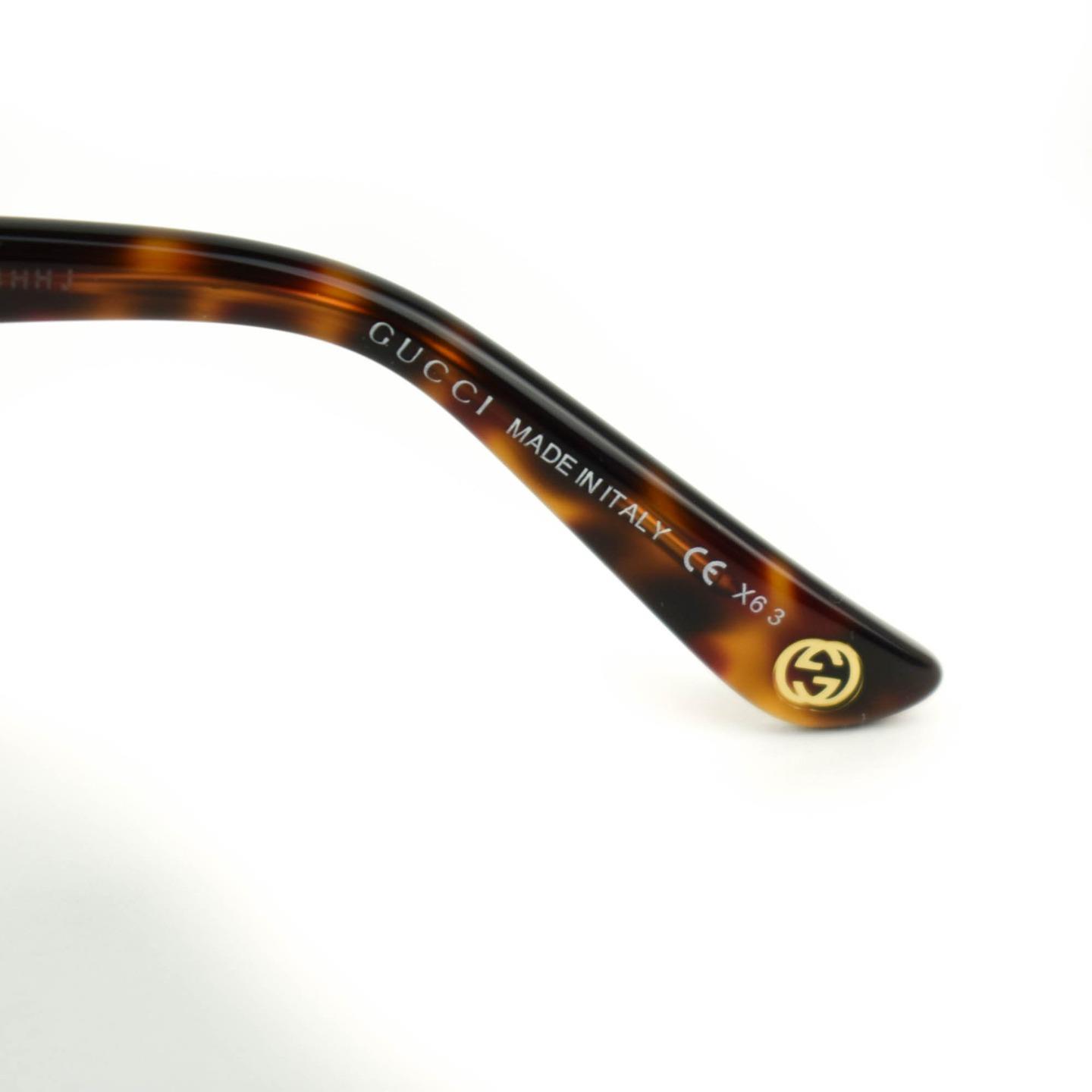 GUCCI: Tortoise Brown & Gold-Plated  display picture 3