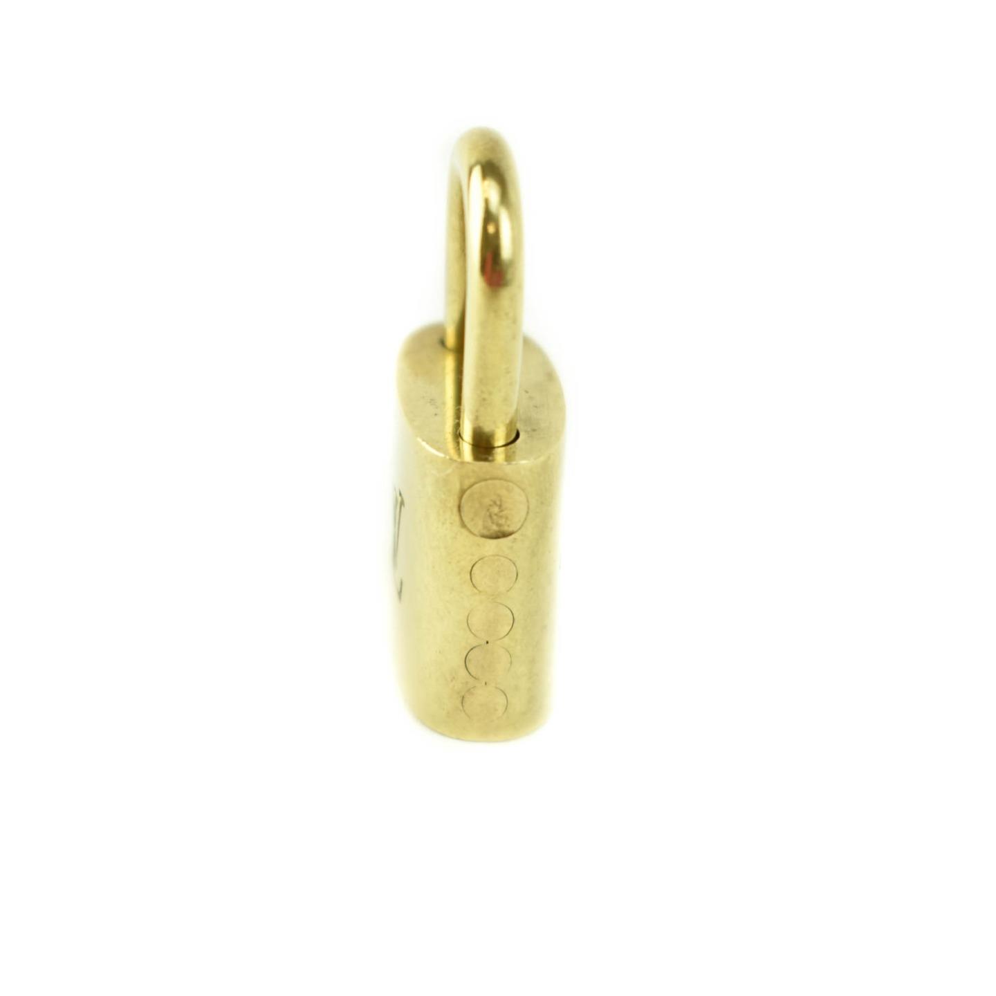 ルイ・ヴィトン メタルパドロック ロック No.315 315 AUTHENTIC LOUIS VUITTON LV Lock & Key set Padlock Silver