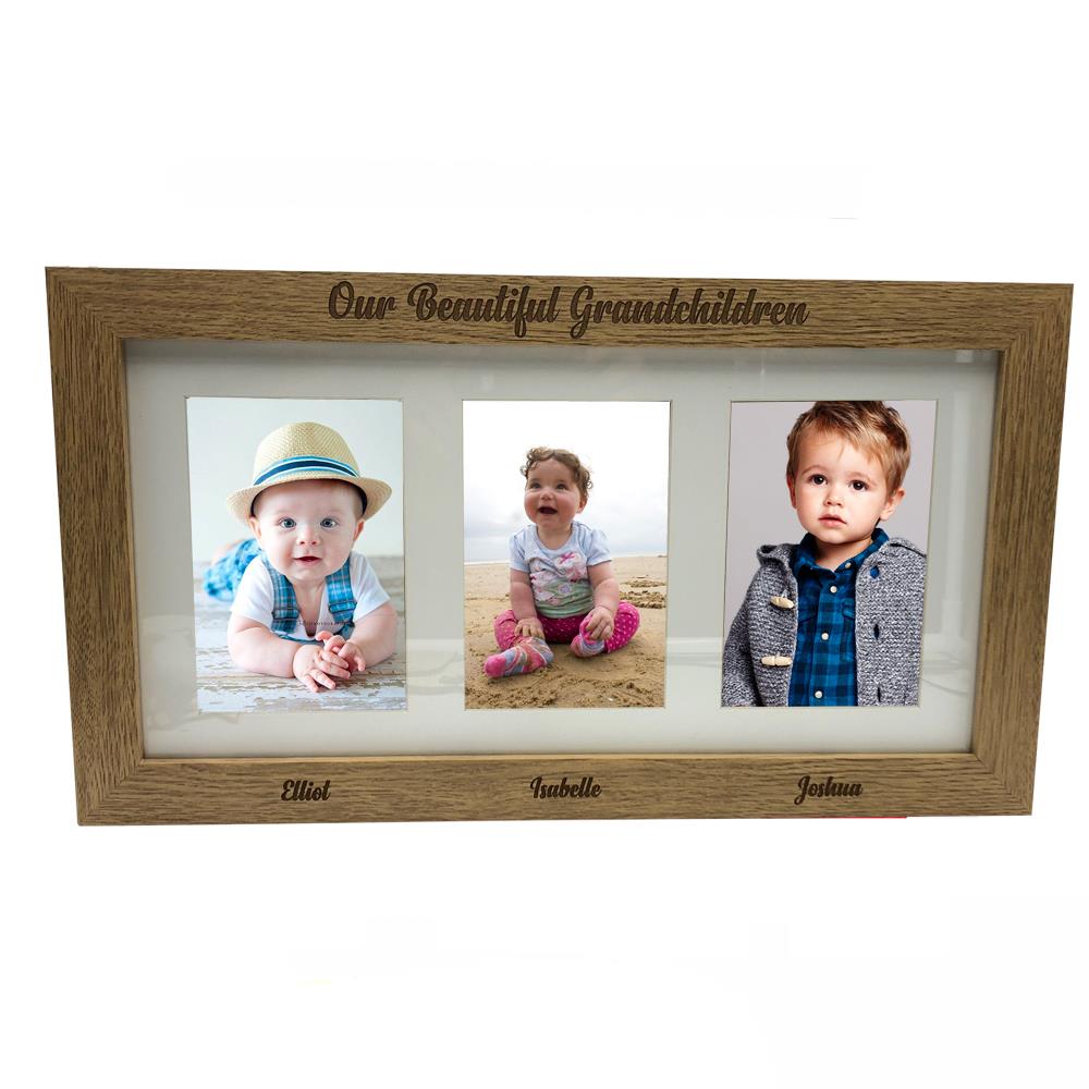 Family Triple picture photo frame 6/"x4/" B48-2