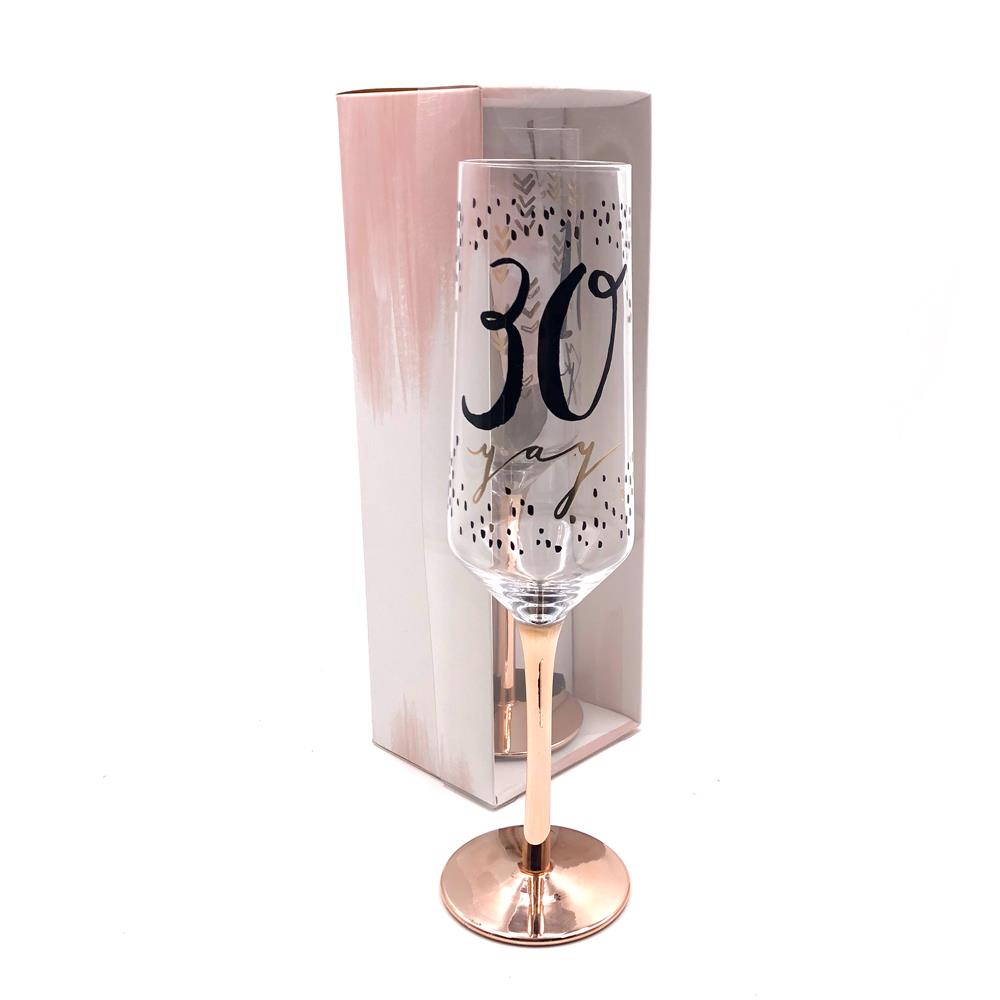 Happy Birthday 18TH Signography Wine Glass With Luxury Gift Box
