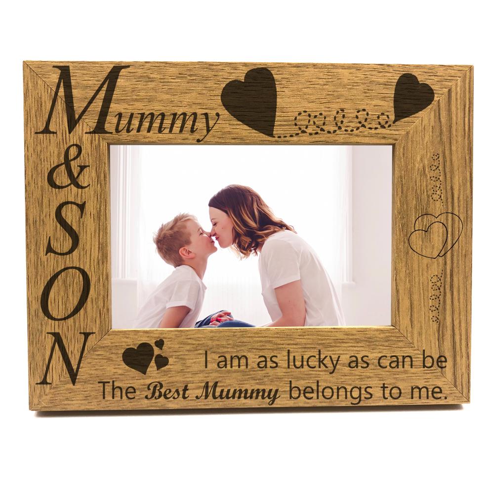 mummy and son photo frame