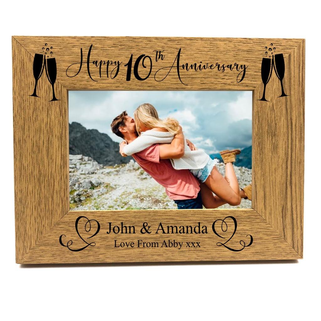 anniversary photo frame with name