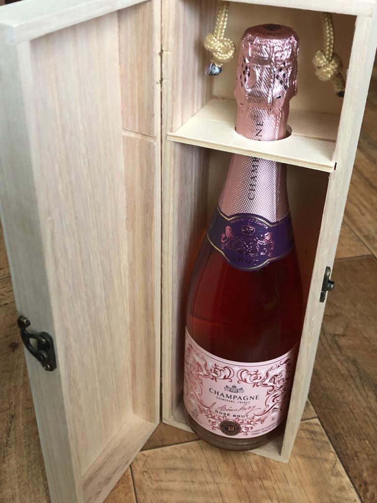 Cassettina Porta Vino In Legno Personalizzata Con Decorazioni Floreali