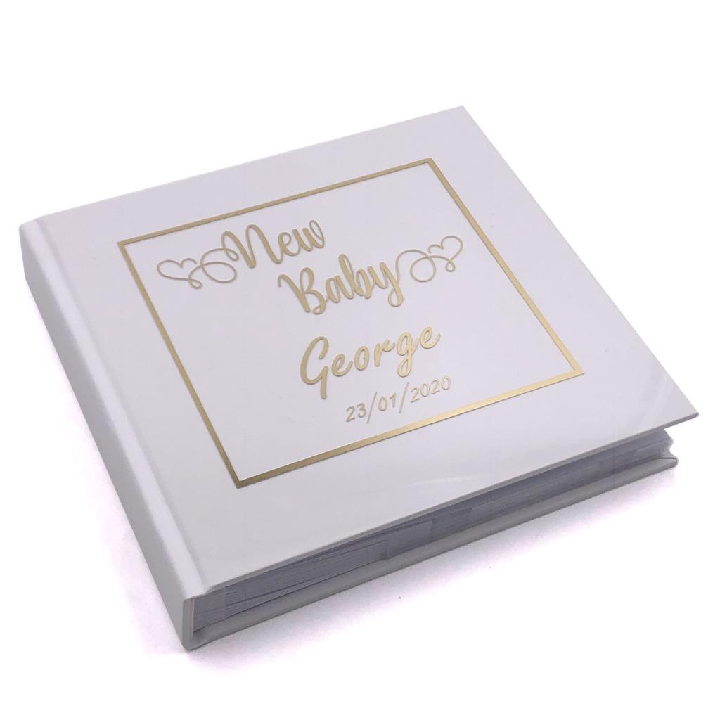 Personalised Baby Shower Gift New Baby Photo Album Heart Design