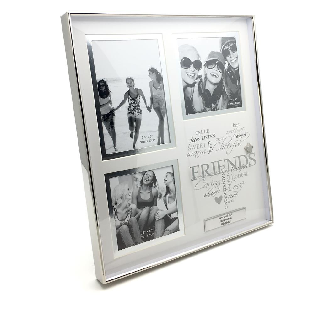 Personalised Friends Sentiment Multi Photo Frame Gift New Boxed Friends Sentiment Multi Photo Frame